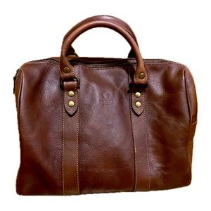 I Medici genuine Italian leather satchel with detachable crossbody strap